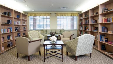 The Library at our Staten Island Senior Living Facility