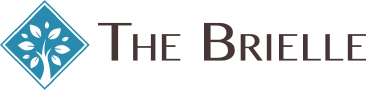 The Brielle logo with a blue square containing a white tree and text reading The Brielle.