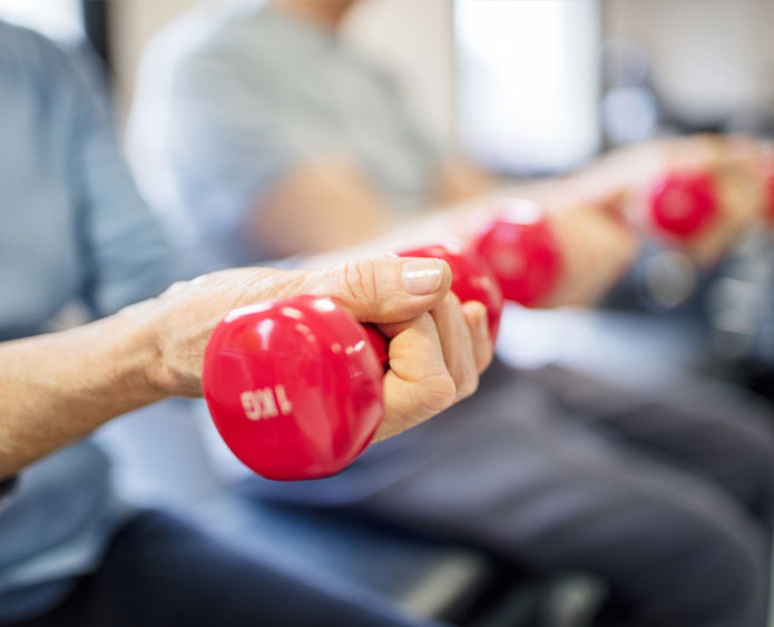 lifting hand weights