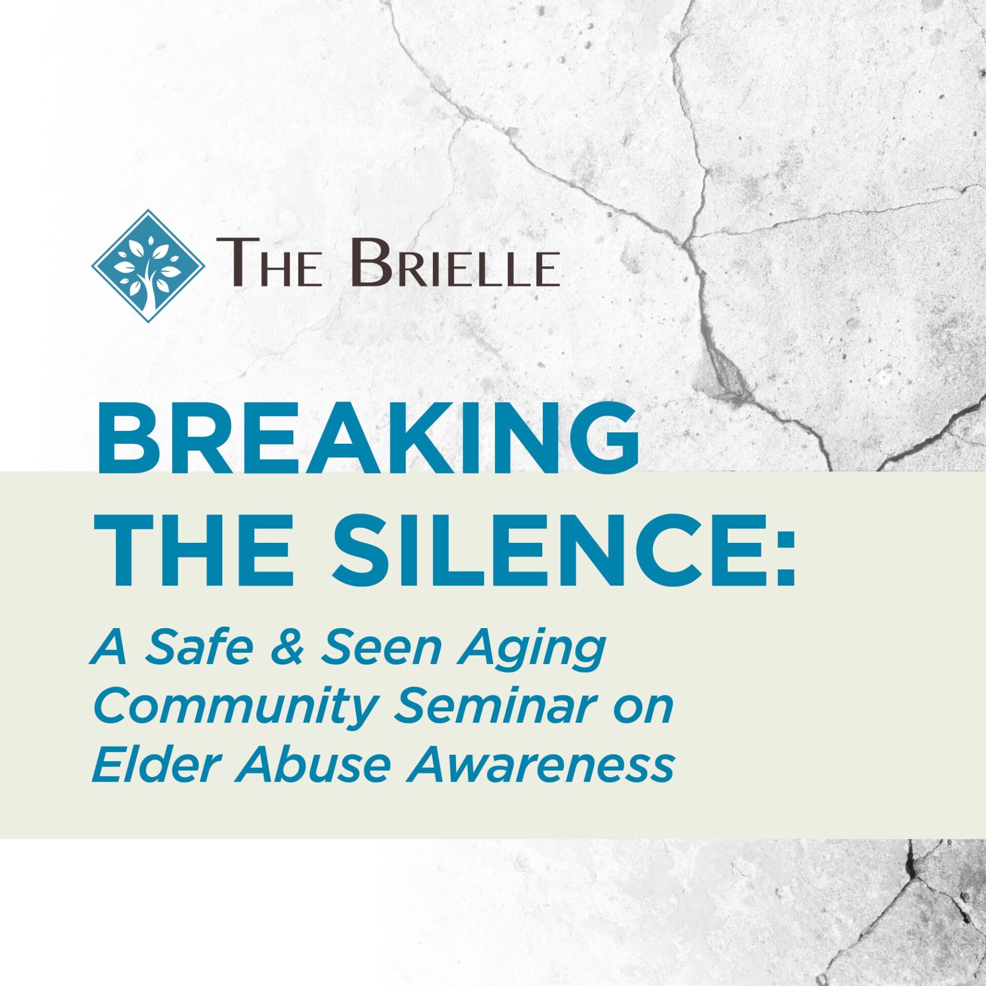 BREAKING THE SILENCE: Elder Abuse Awareness Seminar